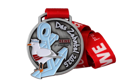 Medaille mit Färbung