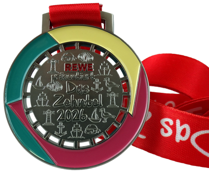 Medaille mit Färbung