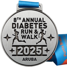 Diabetes Run & Walk Aruba medaille