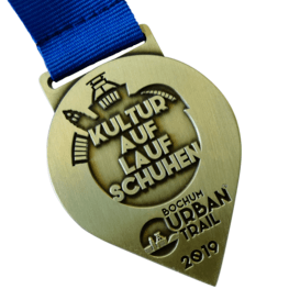 Urban Trail Medaille Kultur auf Lauf Schuhen
