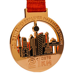 Glänzende Medaille Bronze
