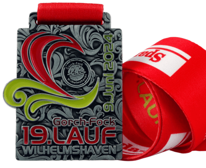 Medaille mit Färbung