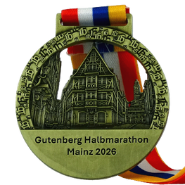 Guntenberg Halbmarathon Mainz medailles