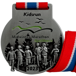 Kinder Lauf Medaille Midwinter Marathon