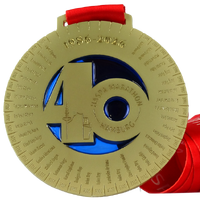 Medaille mit Buntglass Effekt
