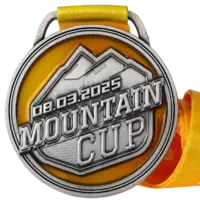 Medaille mit Buntglass Effekt