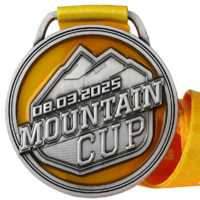 Medaille mit Buntglass Effekt