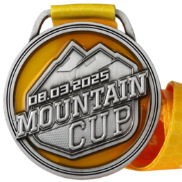 Buntglas-Effekt Medaille Mountain Cup