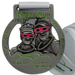 Night Run Medaille Midwinter Marathon