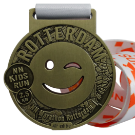 Kinder Lauf Medaille Rotterdam Marathon