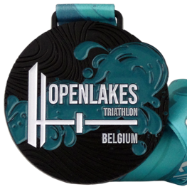 Openlakes Triathlon Champagne medaille