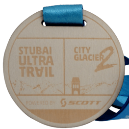 Öko-Medaillen Holzmedaillen Stubai Ultra Trail