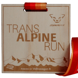 Öko-Medaillen Holzmedaillen Trans Alpine Run